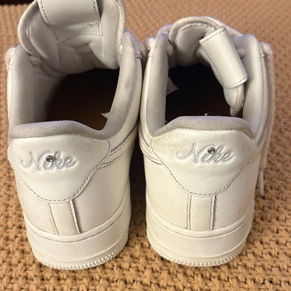 Nike Air Force 1 low 07 LV8-NEEDLEWORK" SAIL-MET SILVER women’s SZ 10 - Picture 2 of 6